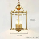 GobekUsa Bronze Glass Chandelier Pendant Lights for Country Home Decor
