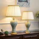 GobekUsa Country Ceramic Table Lamp for Eye Protection, Bedroom Decor & Study