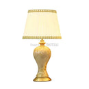GobekUsa Country Ceramic Table Lamp for Eye Protection, Bedroom Decor & Study