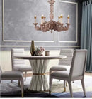 GobekUsa Country French Solid Wood Chandelier for Bedroom, Dining Room, Living Room, and Study