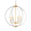 GobekUsa Country Industrial Ball Chandelier for Home Decor, Bedroom, Living & Dining Room