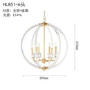 GobekUsa Country Industrial Ball Chandelier for Home Decor, Bedroom, Living & Dining Room