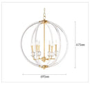 GobekUsa Country Industrial Ball Chandelier for Home Decor, Bedroom, Living & Dining Room