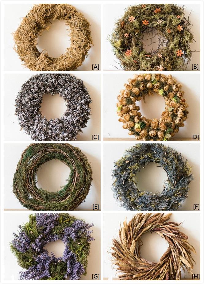 Country Small Silk Wreath in Various Design