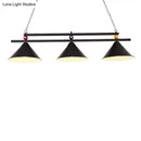 GobekUsa Country Style Billiard Chandelier - Metal Shade Bar Island Lighting Fixture