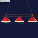 GobekUsa Country Style Billiard Chandelier - Metal Shade Bar Island Lighting Fixture