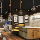 GobekUsa Country Style Dome Cage Restaurant Ceiling Hanging Light