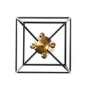 GobekUsa Country Style Iron LED Chandelier for Home Lighting