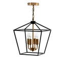 GobekUsa Country Style Iron LED Chandelier for Home Lighting