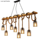 GobekUsa Countryside Mesh Pendant Lamp with Rope Cord
