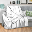 Couple Hands Blanket