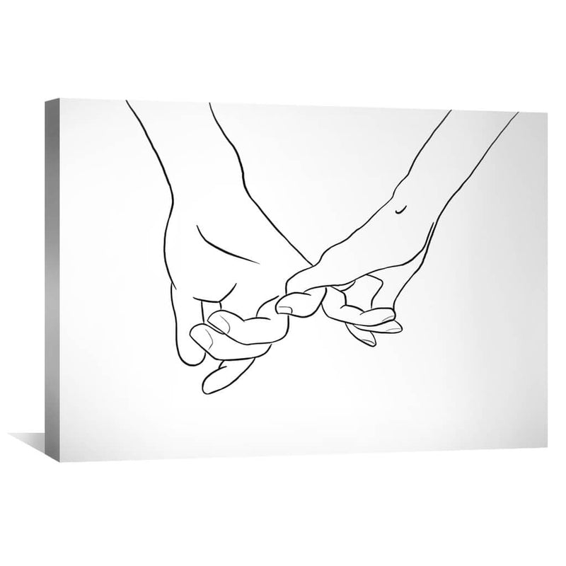 Couple Hands Canvas