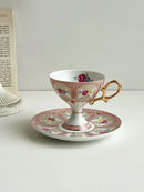 GobekUsa Court Style Latte & Cappuccino Cup Set with Saucer, Tea Cup Set