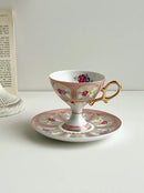 GobekUsa Court Style Latte & Cappuccino Cup Set with Saucer, Tea Cup Set