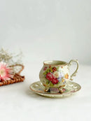 GobekUsa Court Style Latte & Cappuccino Cup Set with Saucer, Tea Cup Set