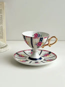 GobekUsa Court Style Latte & Cappuccino Cup Set with Saucer, Tea Cup Set
