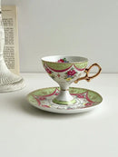 GobekUsa Court Style Latte & Cappuccino Cup Set with Saucer, Tea Cup Set