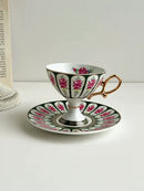 GobekUsa Court Style Latte & Cappuccino Cup Set with Saucer, Tea Cup Set