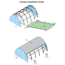 Cover Replacement for Single Truss Arch Storage Shelter by Chery Industrial