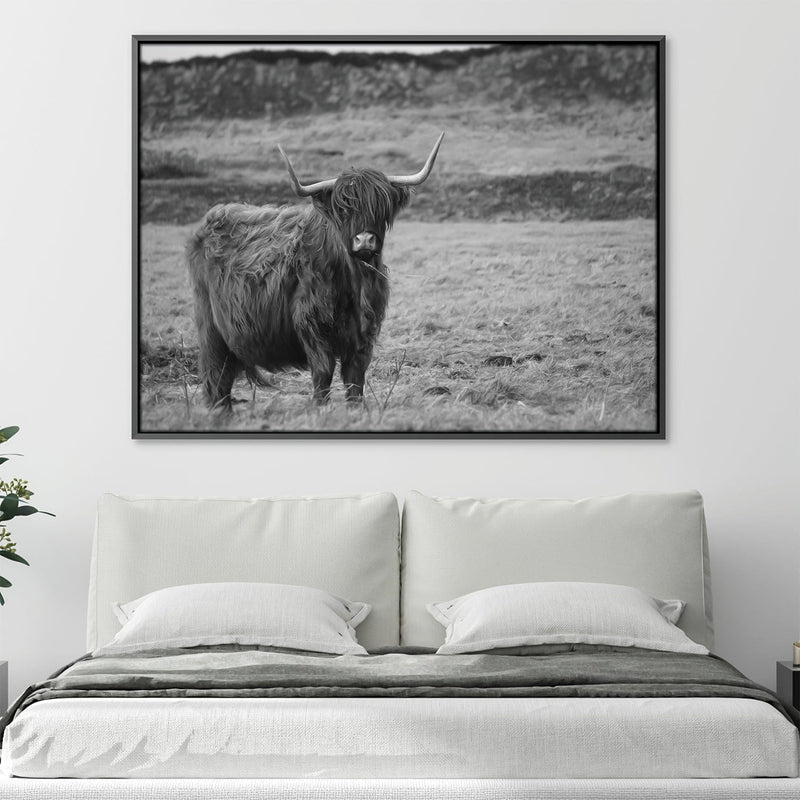 Cow in Field Canvas