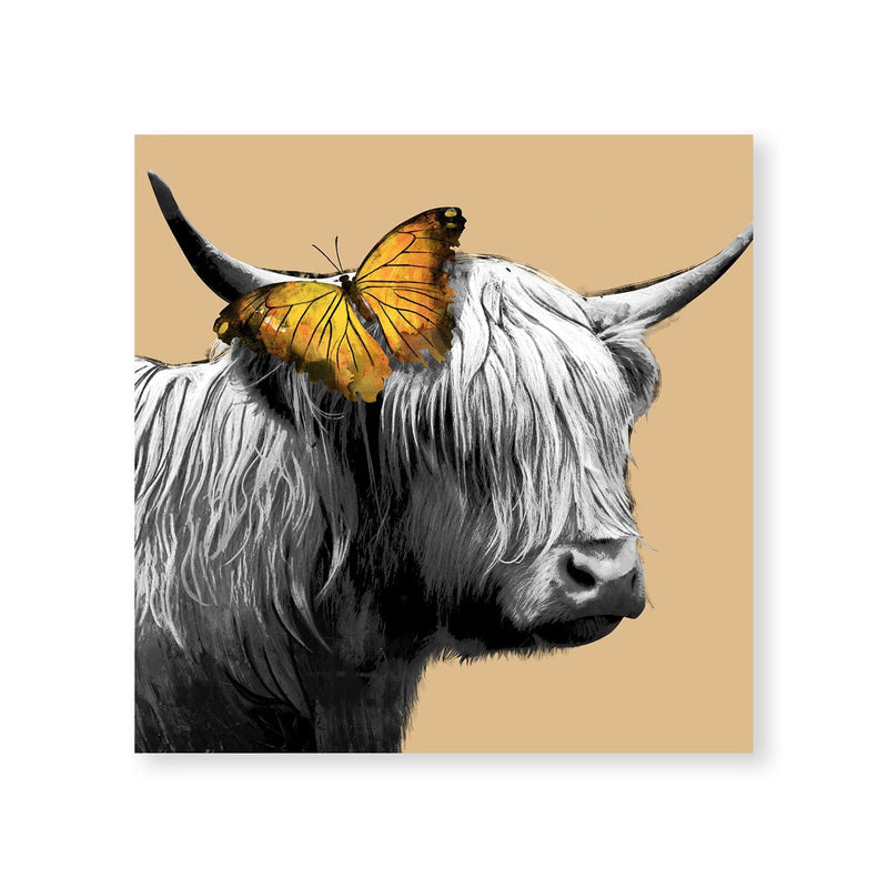 Cows and Butterfly Canvas