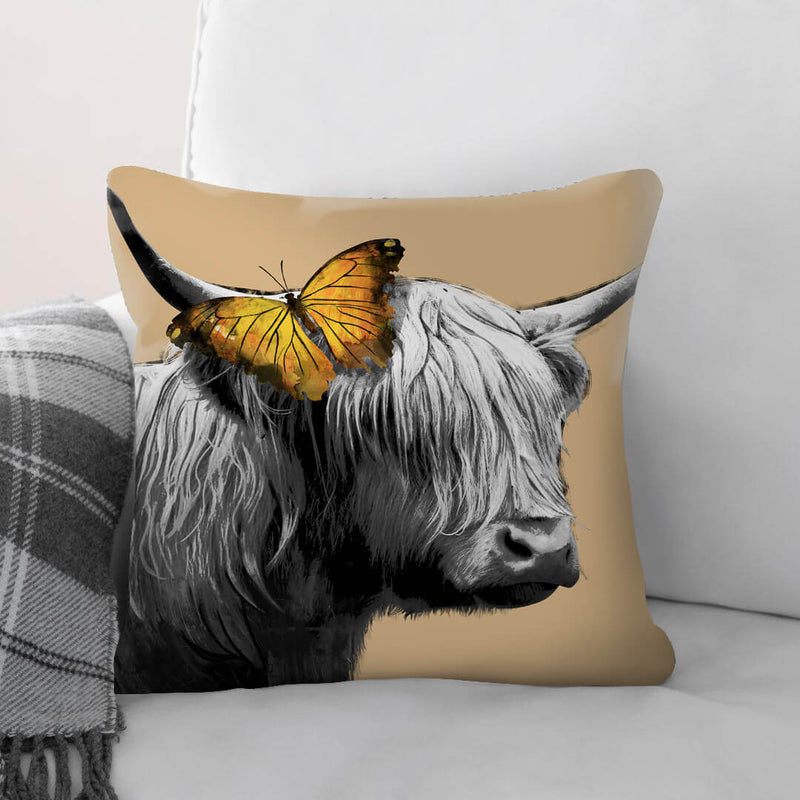 Cows and Butterfly Cushion