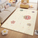 GobekUsa Cartoon Ball Print Cozy Carpet: Anti-Slip, Stain-Resistant Bedside Rug