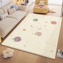 GobekUsa Cartoon Ball Print Cozy Carpet: Anti-Slip, Stain-Resistant Bedside Rug
