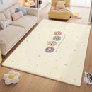 GobekUsa Cartoon Ball Print Cozy Carpet: Anti-Slip, Stain-Resistant Bedside Rug
