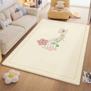 GobekUsa Cartoon Ball Print Cozy Carpet: Anti-Slip, Stain-Resistant Bedside Rug