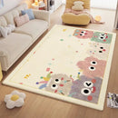 GobekUsa Cartoon Ball Print Cozy Carpet: Anti-Slip, Stain-Resistant Bedside Rug