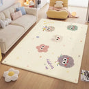 GobekUsa Cartoon Ball Print Cozy Carpet: Anti-Slip, Stain-Resistant Bedside Rug