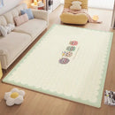 GobekUsa Cartoon Ball Print Cozy Carpet: Anti-Slip, Stain-Resistant Bedside Rug