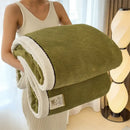 GobekUsa Cozy Carved Velvet Blanket | Warm, Soft & Breathable | Autumn Winter Sofa Bed Throw
