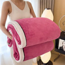 GobekUsa Cozy Carved Velvet Blanket | Warm, Soft & Breathable | Autumn Winter Sofa Bed Throw