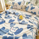 GobekUsa Cozy Checkered Fleece Blanket for All Seasons