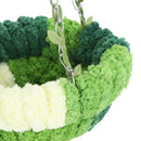 GobekUsa Cozy Coral Fleece Parrot Hammock - Green