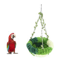 GobekUsa Cozy Coral Fleece Parrot Hammock - Green