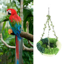 GobekUsa Cozy Coral Fleece Parrot Hammock - Green