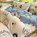 GobekUsa Cozy Cotton Bedding Set: 160X210cm Quilt Cover for Adults, Warm & Soft Duvet Cover