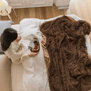 GobekUsa Cozy Faux Fur Throw Blanket for All Seasons