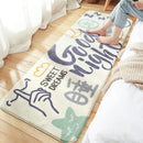 GobekUsa Cozy Faux Lamb Wool Bedside Rug for Bedroom Decor Anti-Slip Soft Living Room Carpet