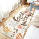 GobekUsa Cozy Faux Lamb Wool Bedside Rug for Bedroom Decor Anti-Slip Soft Living Room Carpet