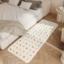 GobekUsa Cozy Faux Lamb Wool Bedside Rug for Bedroom Decor Anti-Slip Soft Living Room Carpet