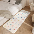 GobekUsa Cozy Faux Lamb Wool Bedside Rug for Bedroom Decor Anti-Slip Soft Living Room Carpet