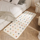 GobekUsa Cozy Faux Lamb Wool Bedside Rug for Bedroom Decor Anti-Slip Soft Living Room Carpet