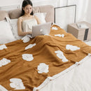 GobekUsa Cozy Flannel Blanket for Home Office - Double-Sided Knitted Sofa Cover & Quilt