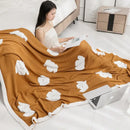 GobekUsa Cozy Flannel Blanket for Home Office - Double-Sided Knitted Sofa Cover & Quilt
