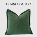 GobekUsa Cozy Green Handmade Pillow Cover 45x45cm - Nordic Fall Winter Home Decor