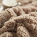 GobekUsa Cozy Jacquard Plush Blanket: Soft Winter Sofa Throw, Office Travel Nap Shawl
